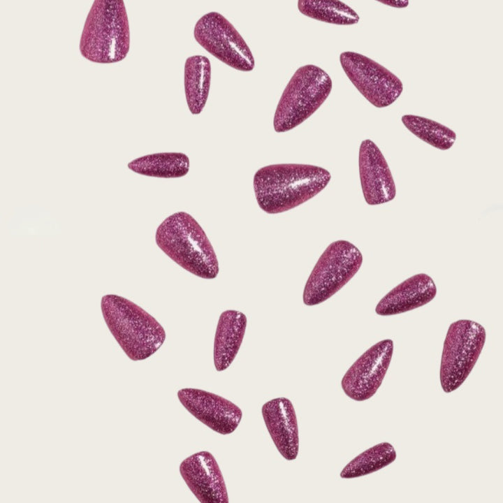 Glittering Stiletto Press-On Nail Tips Kalsten