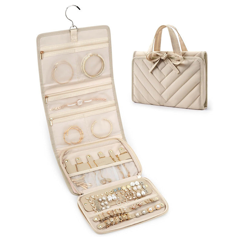 Jewelry Organizer Bag with Multiple Compartments Kalsten