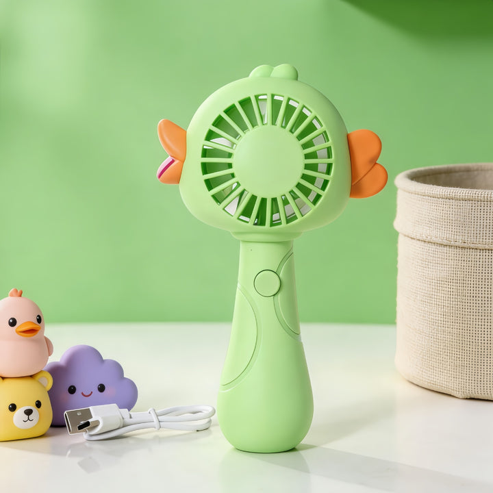 Women Portable Handheld Fan with Animal Pattern Kalsten