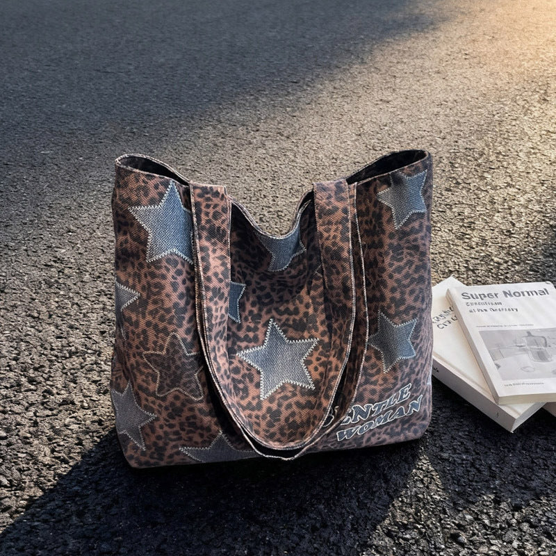 Chic Denim Patchrk Tote Bag Kalsten