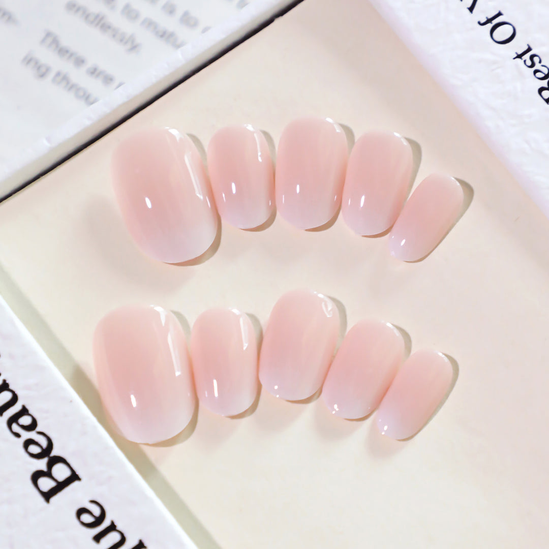 Elegant Gel Nail Extensions in Modern French Tip Design Kalsten