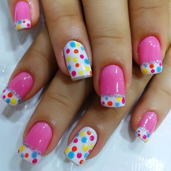 Decorative Dot Pattern Press-On Nails Kalsten