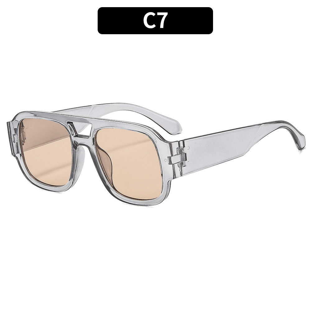 Futuristic Geometric Square Sunglasses