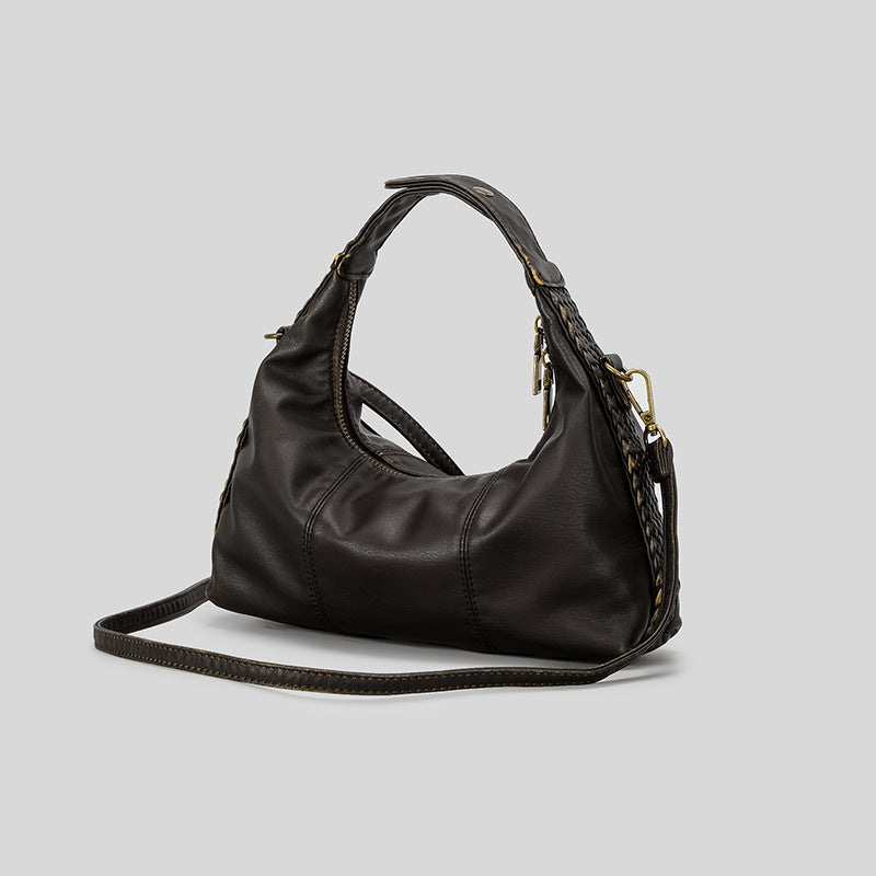 Braided Handheld Leather Bag