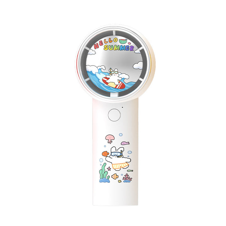 Unisex Handheld Fan with Cartoon Design Kalsten