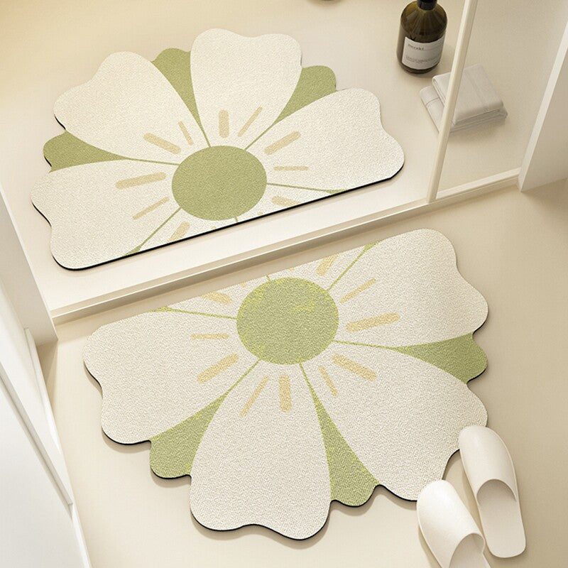 Floral Pattern Bath Mat Kalsten