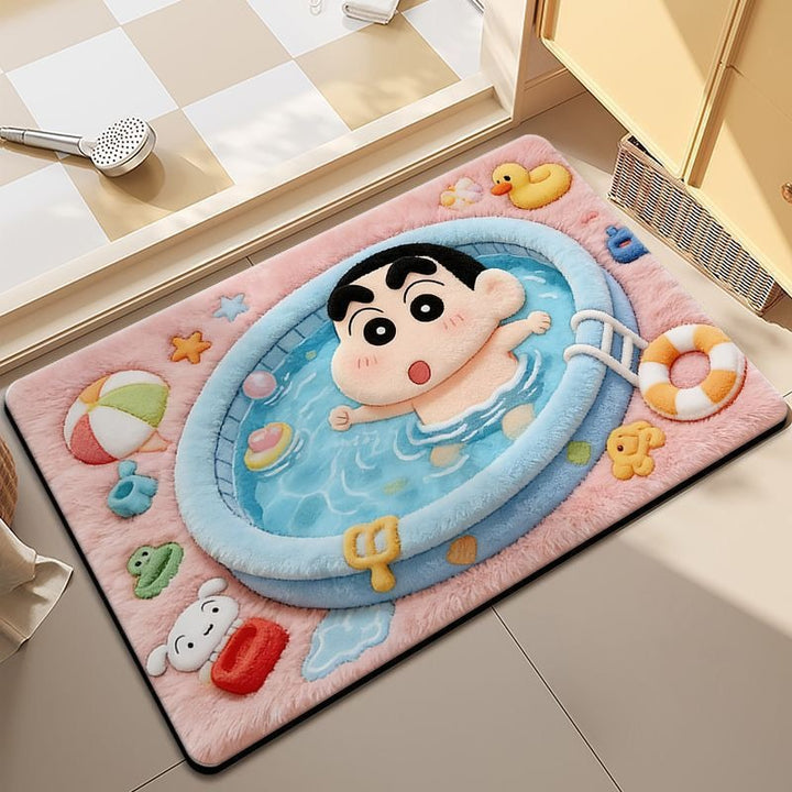 Cartoon-Themed Plush Area Mat Kalsten
