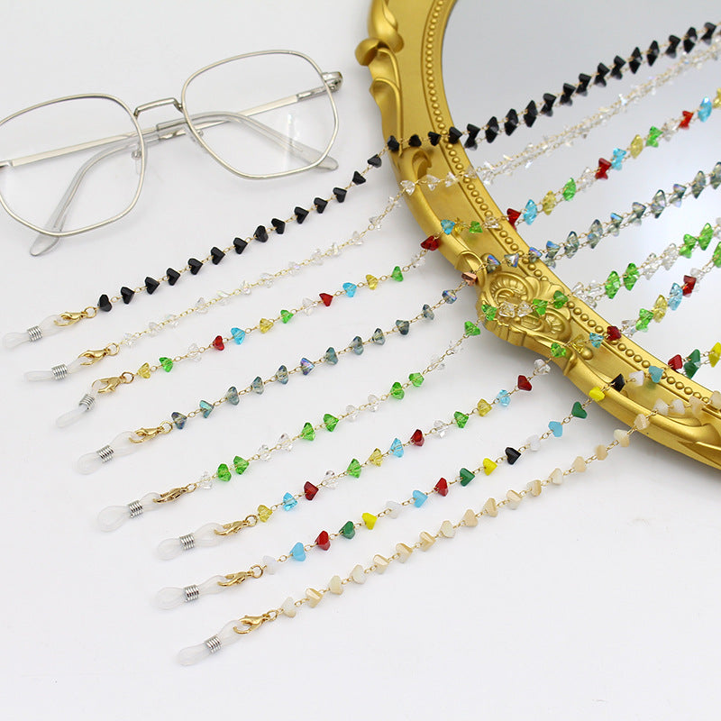 Heart Shaped Beaded Eyewear Chain Kalsten
