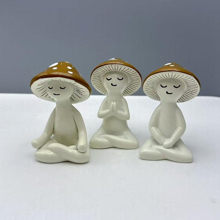 Decorative figure of a meditating mushroom Kalsten