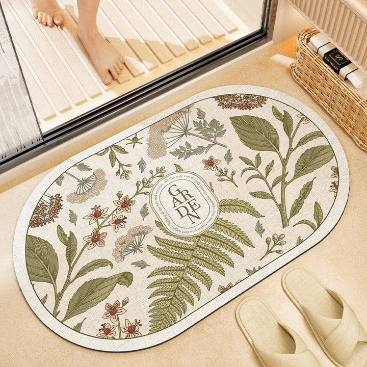 Stylish Floral Bath Mat