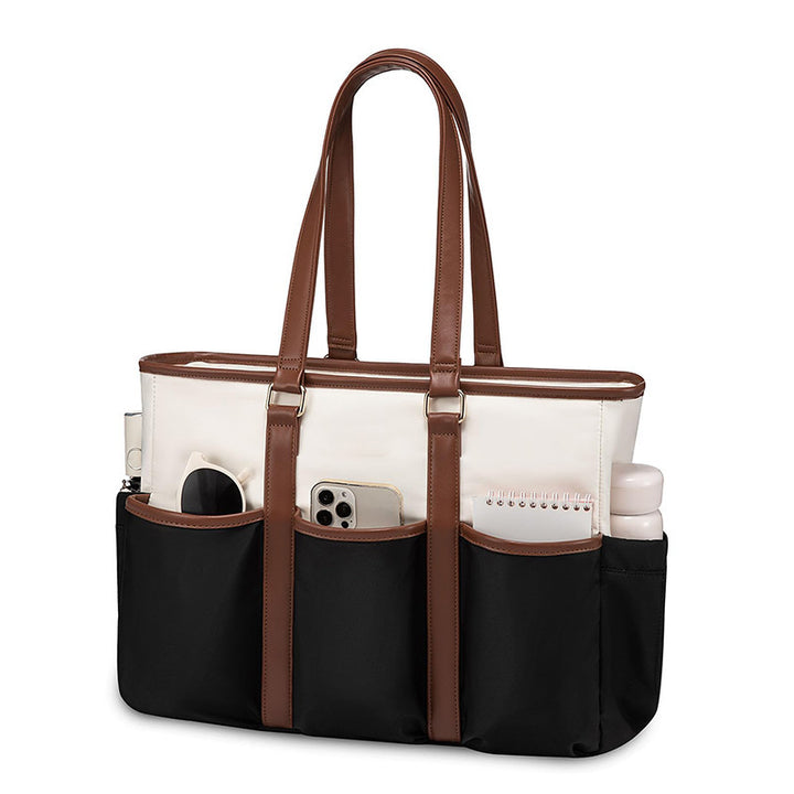 Spacious everyday tote bag with practical outer pockets Kalsten