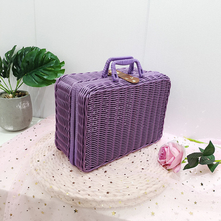 Ladies Stylish Rat Box with Practical Handles Kalsten