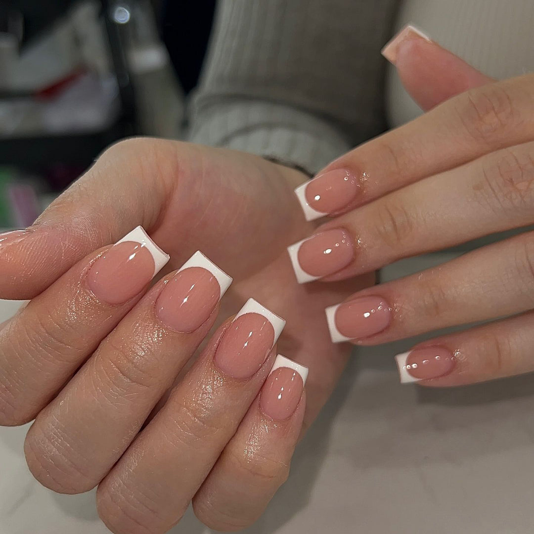 Elegant French Tip Press-On Nail Set Kalsten
