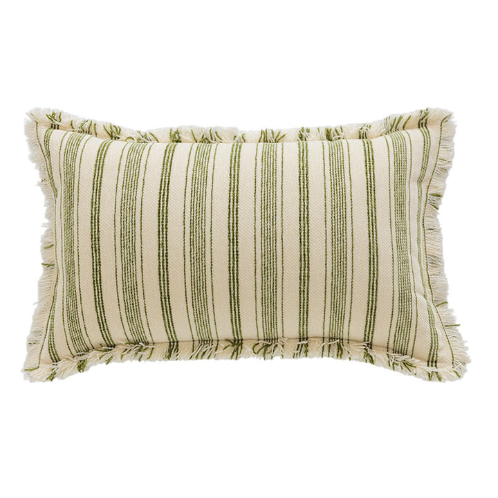 Textured Striped Throw Pillow