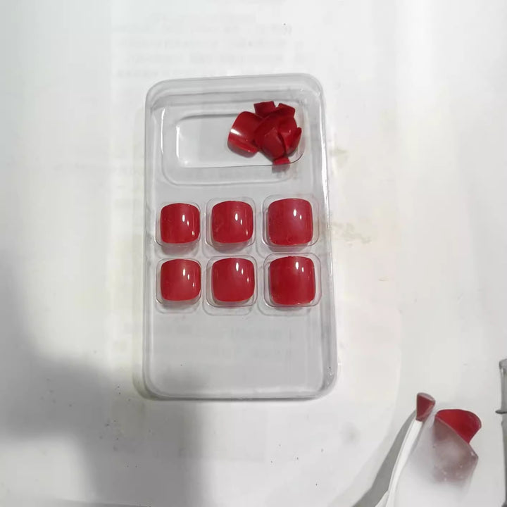 Premium Smooth Square Press-On Nail Set Kalsten