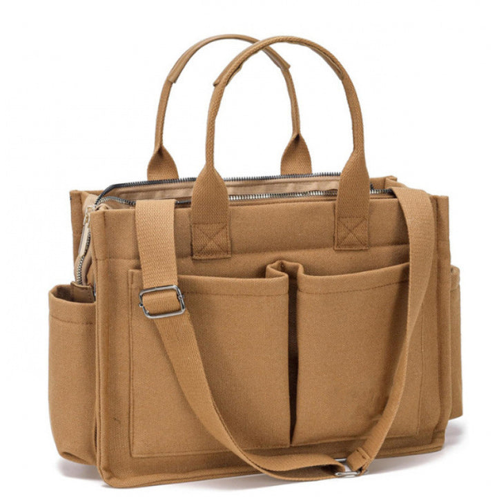 Multifunctional tote bag with numerous interior compartments Kalsten