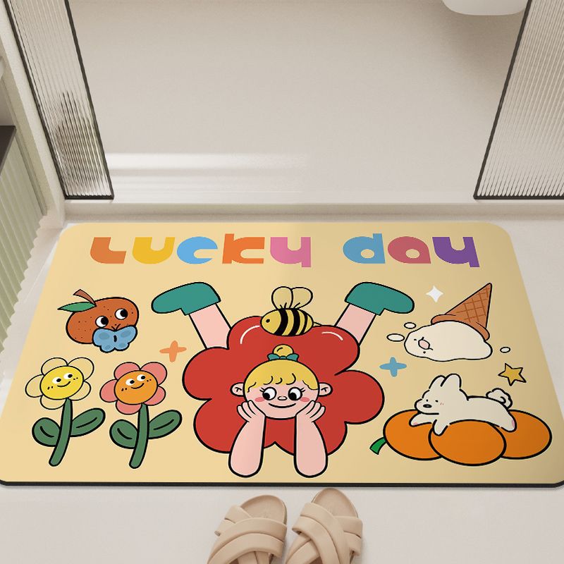Cartoon-Inspired Bathroom Mat Kalsten