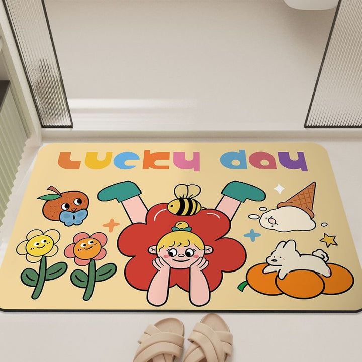 Cartoon-Inspired Bathroom Mat Kalsten