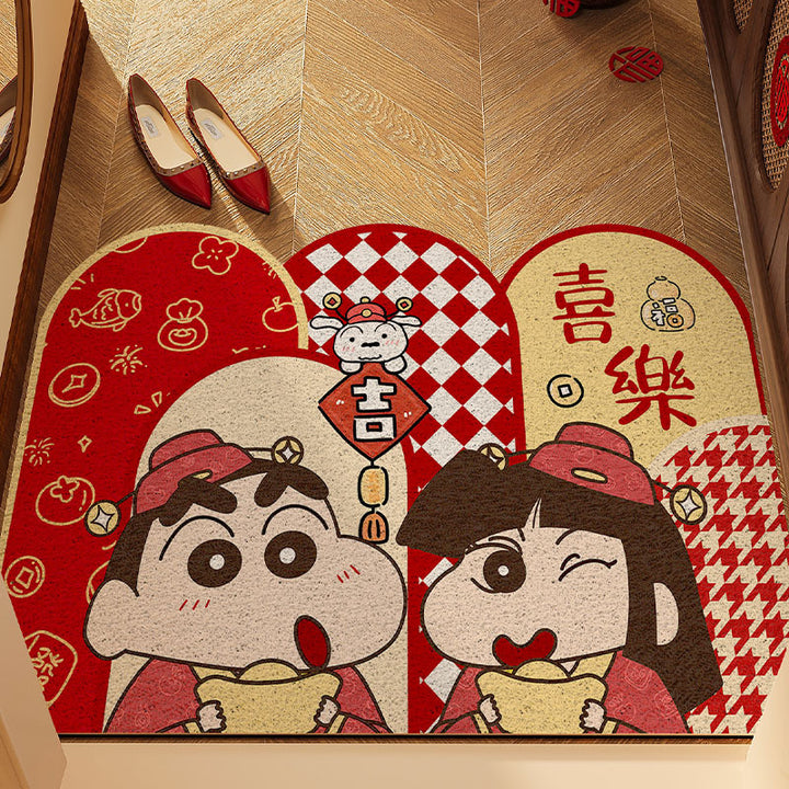 Children's Playful Character Welcome Mat