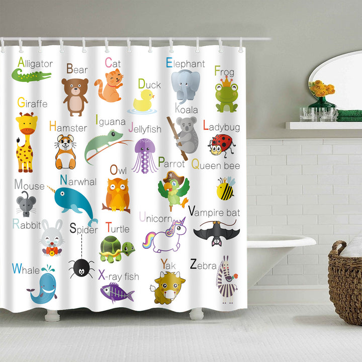 Floral Patterned Bathroom Shower Curtain Kalsten