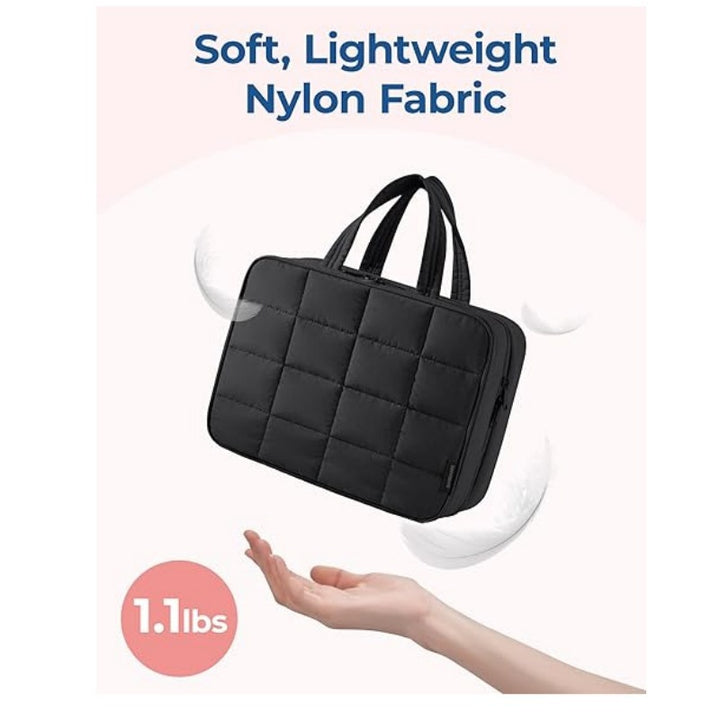 Jewelry Organizer Bag with Removable Hook and Transparent Compartment Division Kalsten