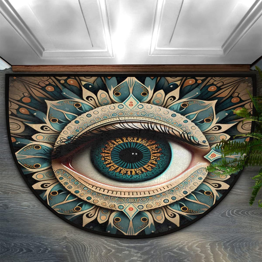 Decorative Mandala Patterned Entrance Mat