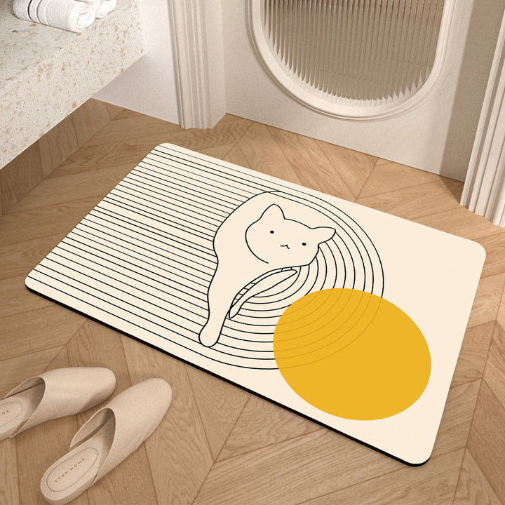 Geometric Patterned Anti-Fatigue Bath Mat Kalsten