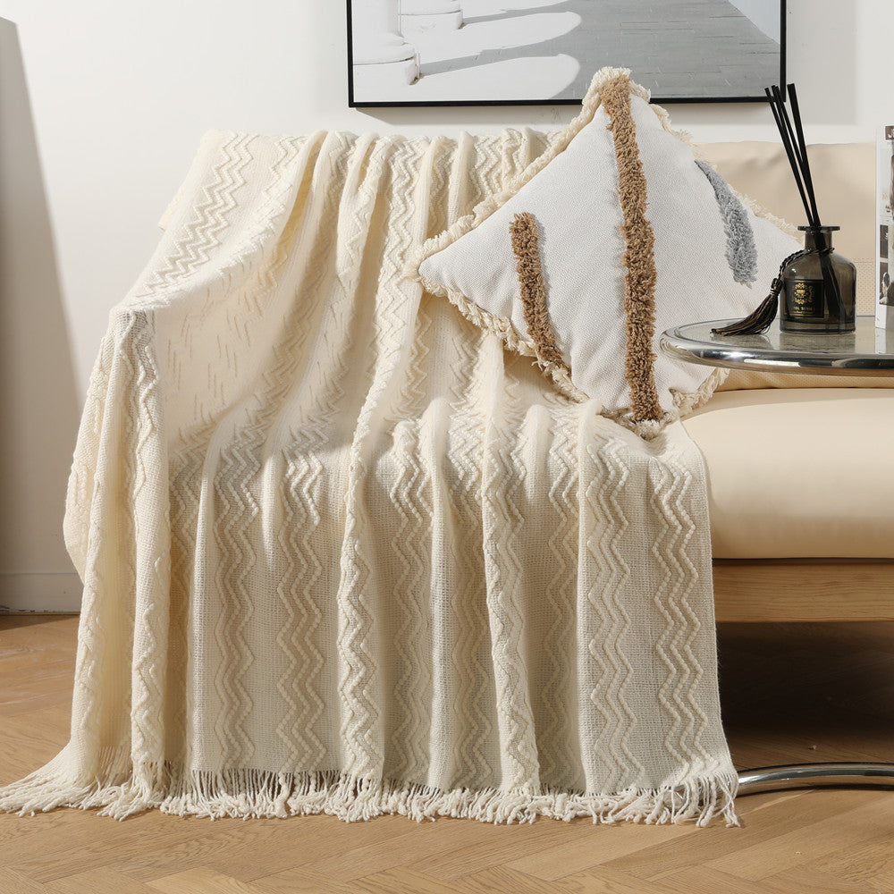 Decorative Knit Throw Blanket
