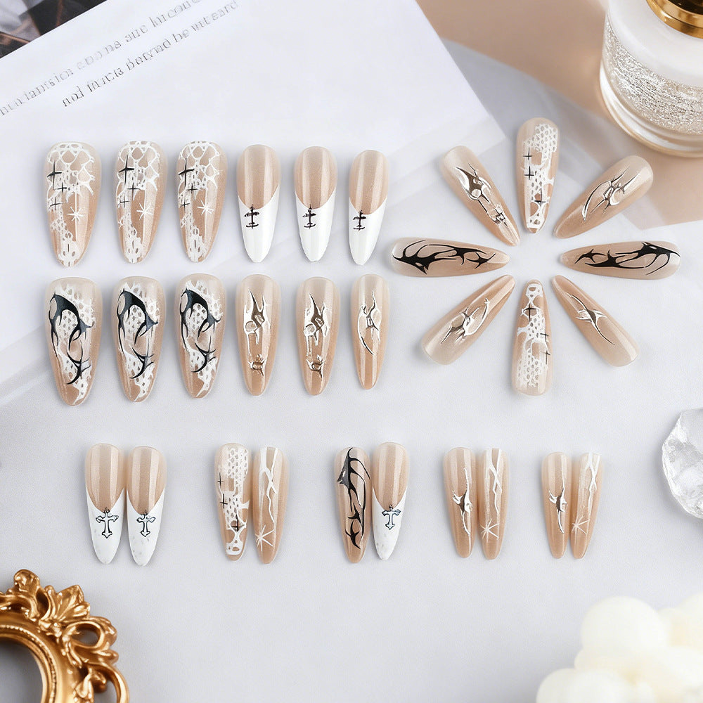 Artistic Press-On Nail Art Kalsten