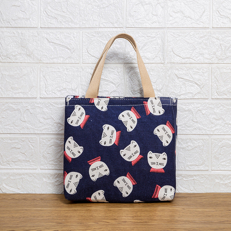 Cute Cat Print Tote Bag Kalsten