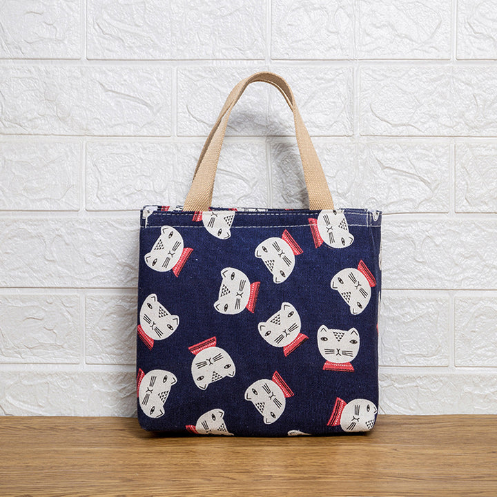 Cute Cat Print Tote Bag Kalsten