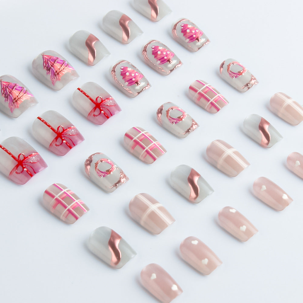 Decorative Holiday-Themed Press-On Nail Set Kalsten