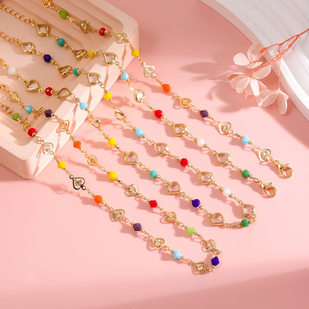 Colorful Heart Charm Bracelet Kalsten