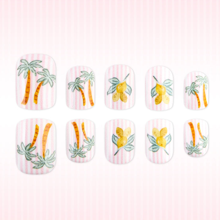 Tropical Fruit-Themed Nail Art Kalsten