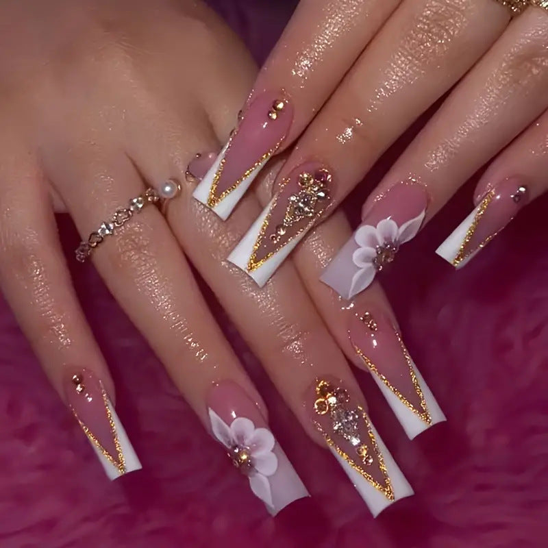 Ornate Floral Nail Art Set Kalsten