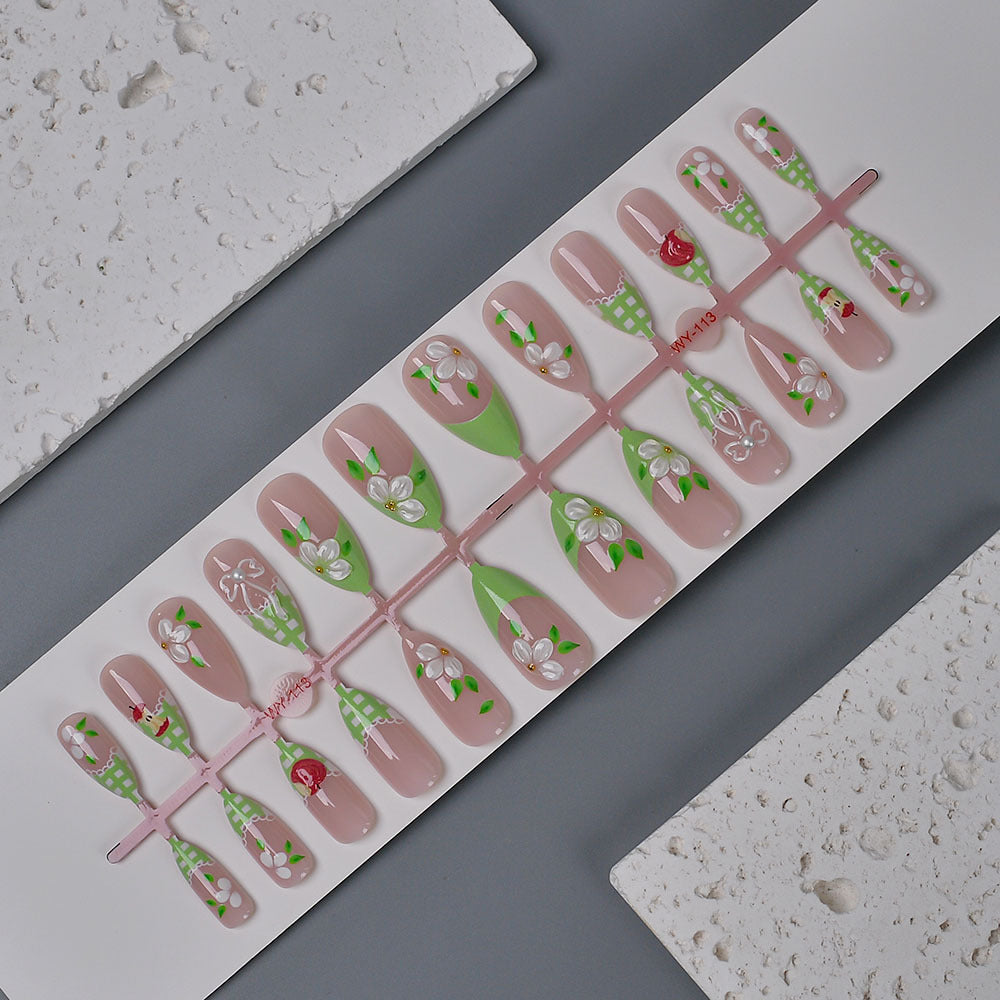 Artistic Floral Press-On Nail Art Collection Kalsten