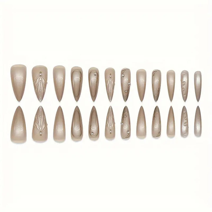 Premium Decorative Press-On Nail Extensions Kalsten