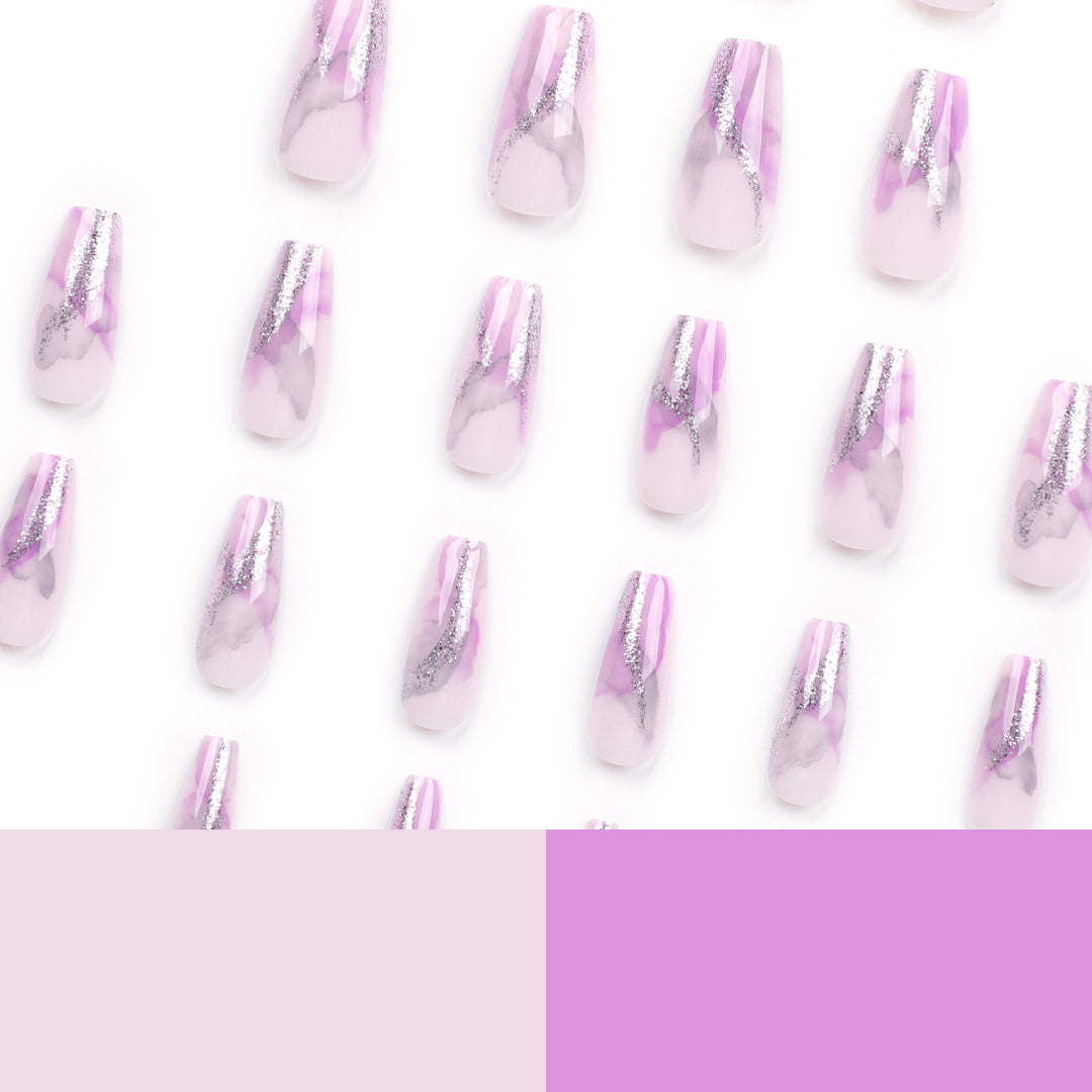 Artful Nail Art with Glitter Details Kalsten