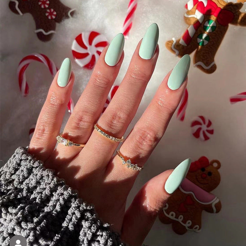 Artful nail designs with a matte finish and elegant stiletto shape Kalsten