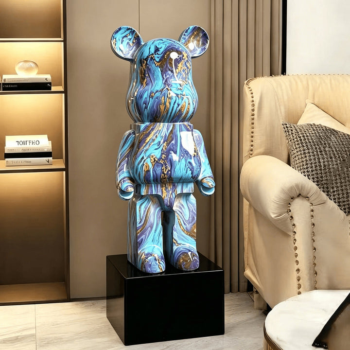 Artistic Bear Figurine for Indoor Home Display