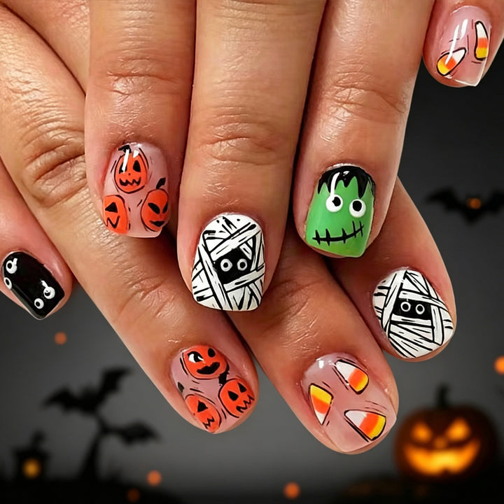 Festive Halloween Nail Art Enhancements Kalsten 1789915198