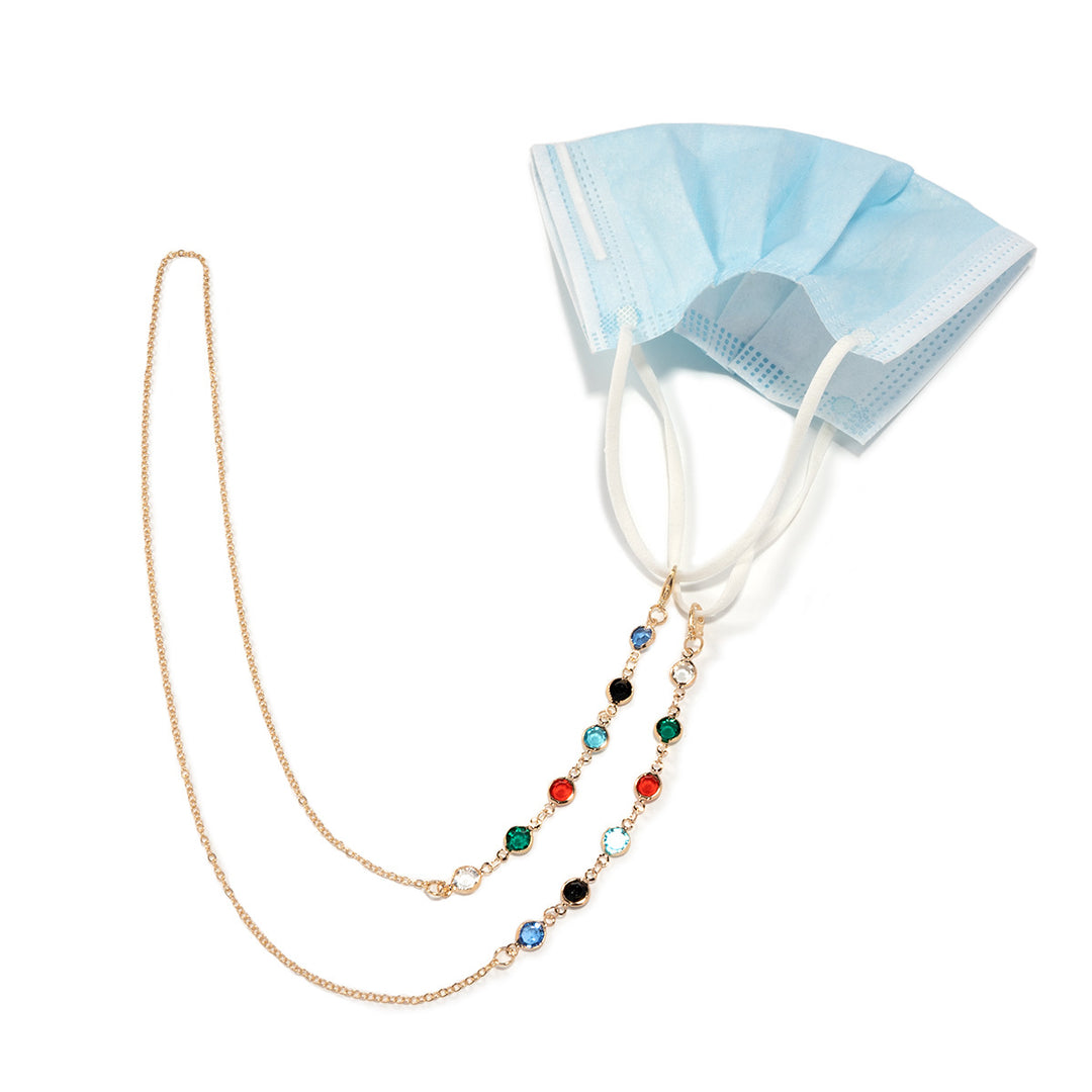 Elegant Gemstone Eyewear Chain Kalsten
