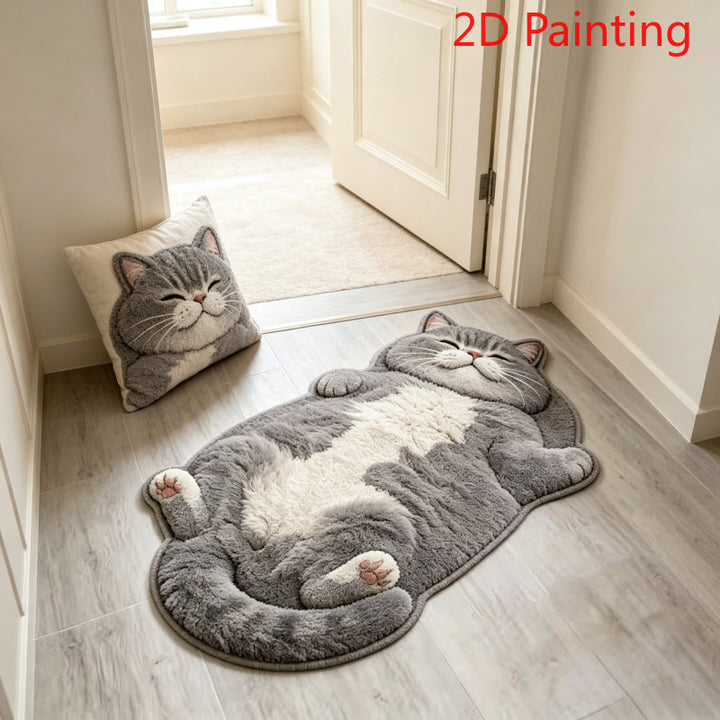 Cute Cat-Shaped Bath Mat
