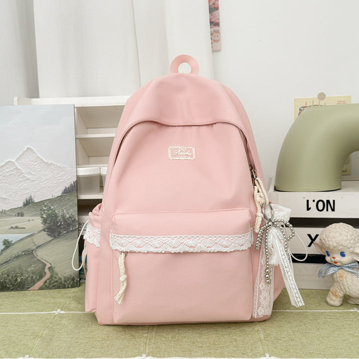 Adorable Lace-Trimmed Backpack Kalsten