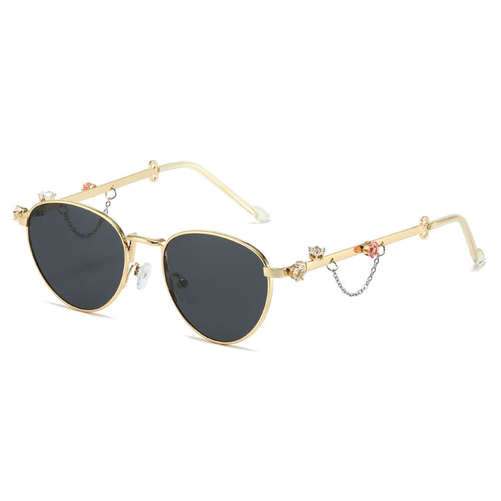 Decorative Rhinestone Cat-Eye Sunglasses Kalsten