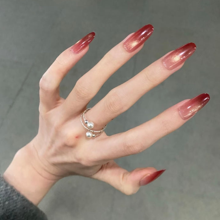 Ombre Stiletto Nail Enhancements