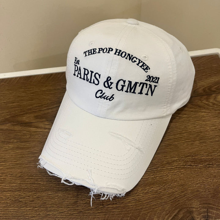 Men's Distressed Cotton Twill Baseball Cap Kalsten