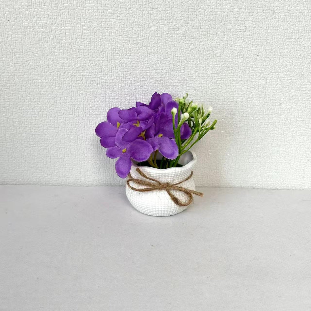 Lifelike Potted Plant Arrangement