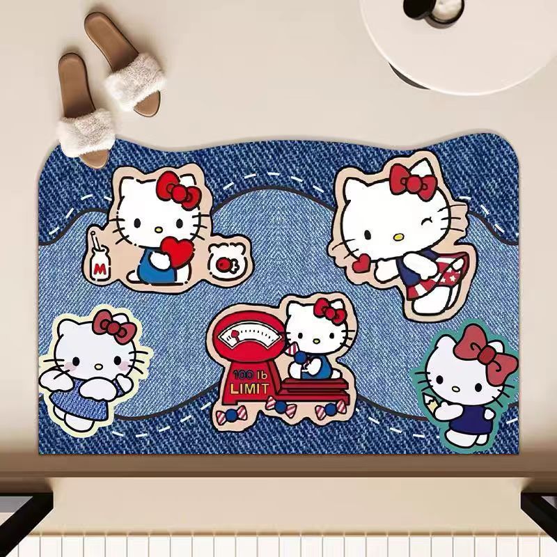 Cartoon-Themed Bath Mat