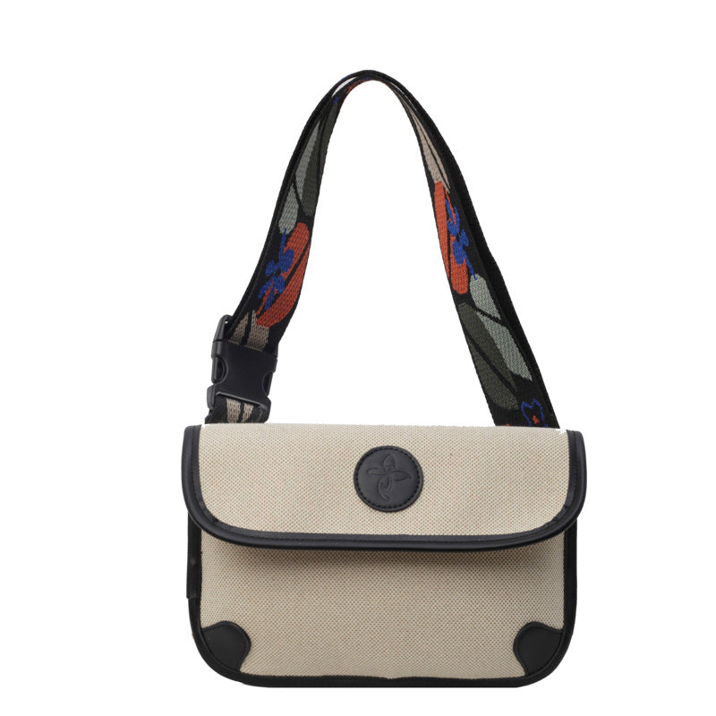 Floral Embroidered Messenger Bag Kalsten